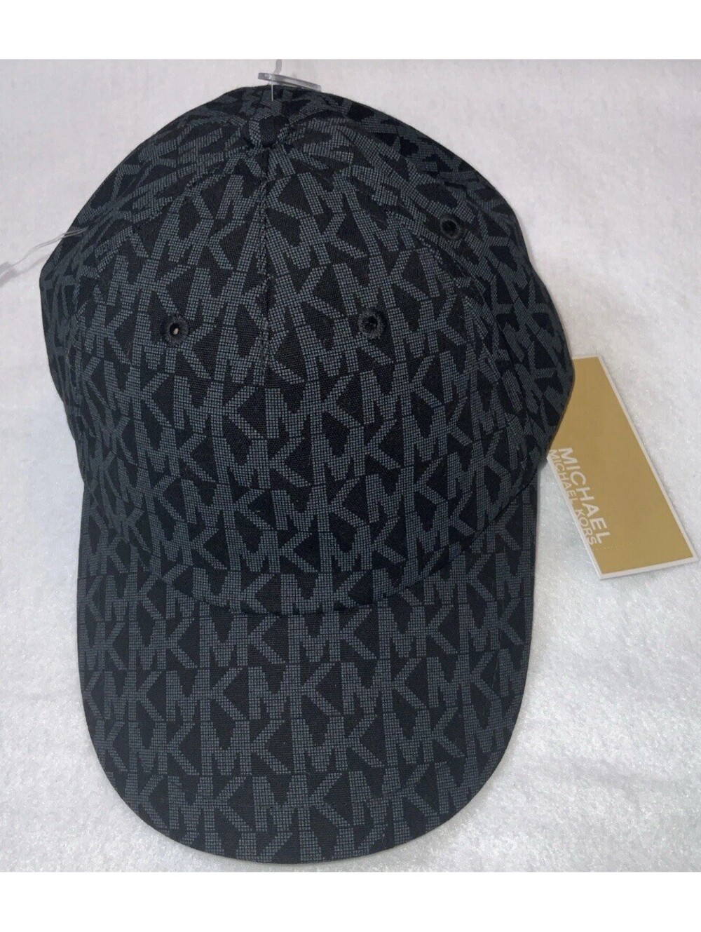 Michael Kors Women Black Signature MK Logo Cap/Hat MSRP $68 New